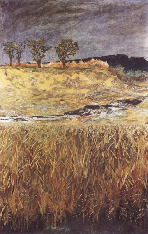 Max Klinger Landscape at the Unstrut Germany oil painting art